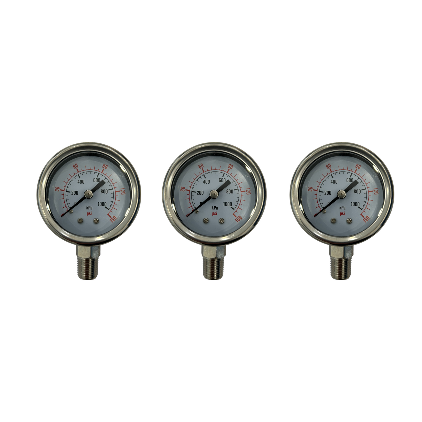 Water Pressure Gauge x 3
