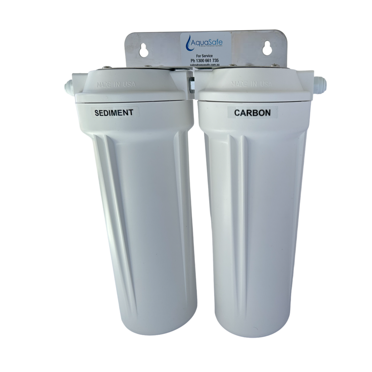 AS200 Twin Under Bench Water Filter System - Chlorine & Chemical/Heavy Metal Reduction