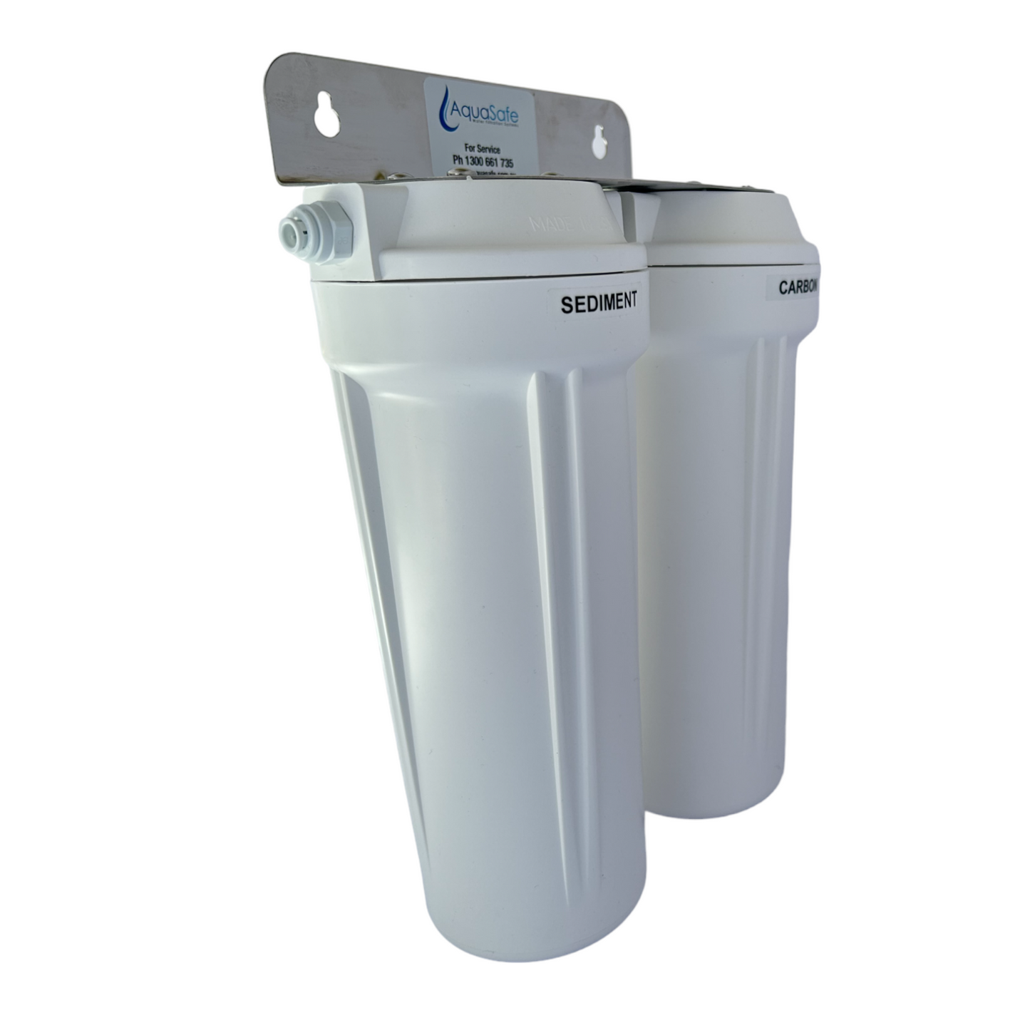 AS200 Twin Under Bench Water Filter System - Chlorine & Chemical/Heavy Metal Reduction