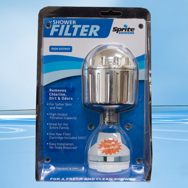 AquaSafe 45023 Shower Filter - Chrome without Rose