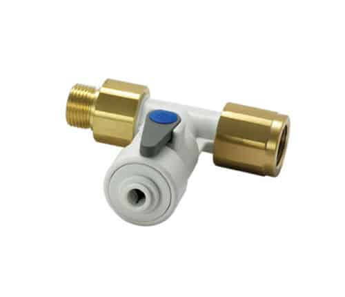 John Guest 1/2" Male x 1/4" Female Angle Stop Valve ASV10