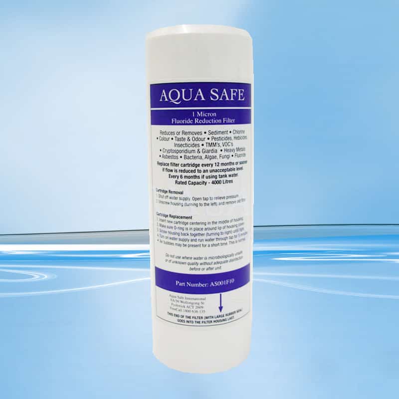 AquaSafe AS001F10 - 1 Micron Fluoride Reduction KDF