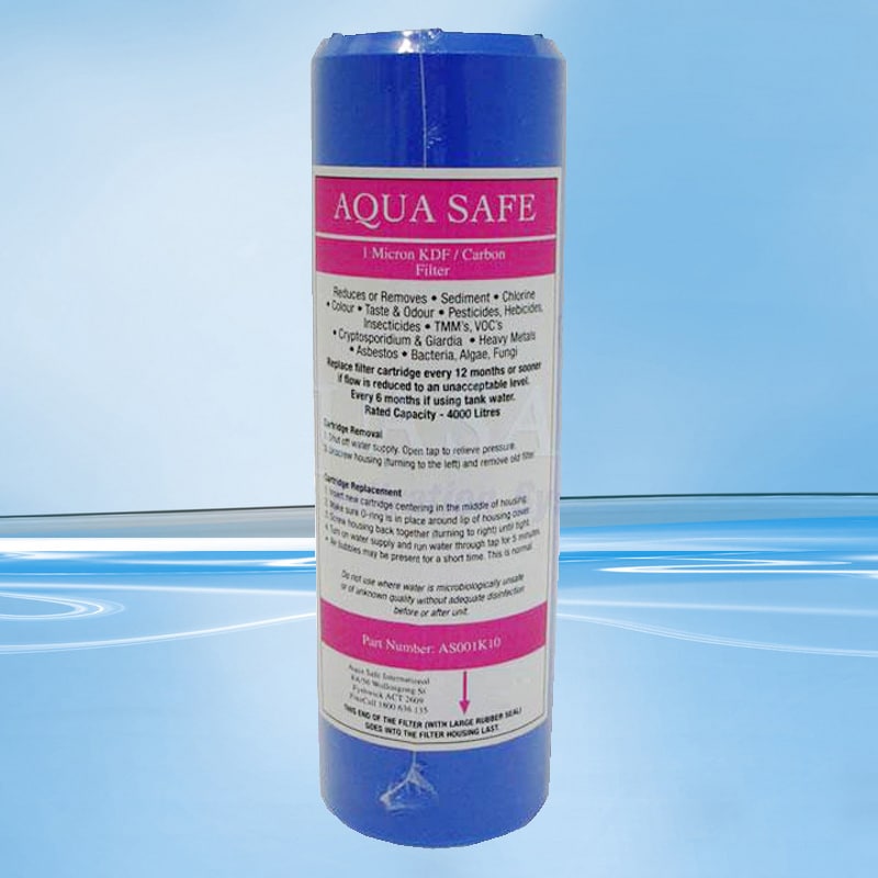 AquaSafe AS001K10 10" KDF Carbon Filter