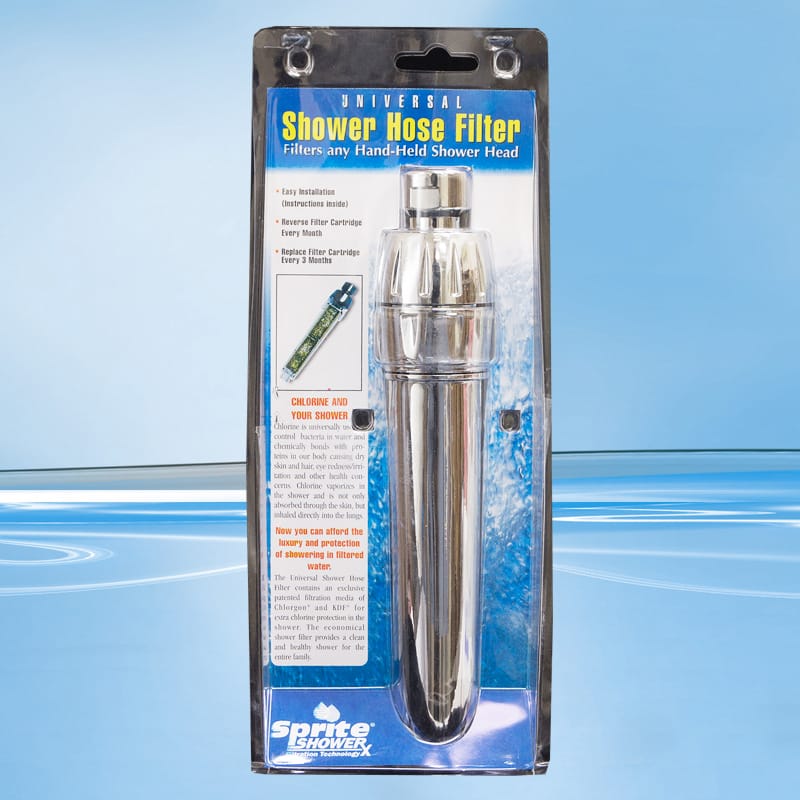 AquaSafe AS020 Inline Shower Filter - Chrome Hand Held without Rose