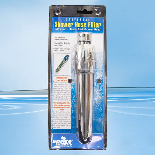 AquaSafe AS020 Inline Shower Filter - Chrome Hand Held without Rose