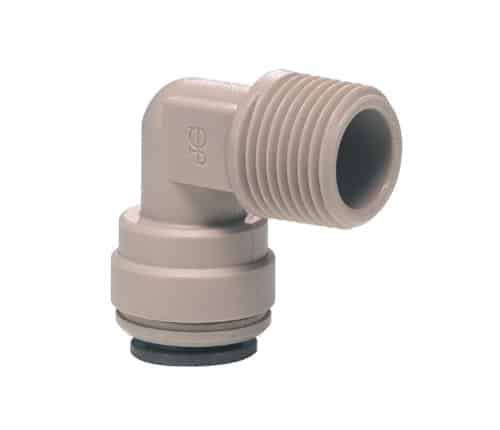 John Guest 1/4" Tube x 1/4" NPTF Elbow CI480822W