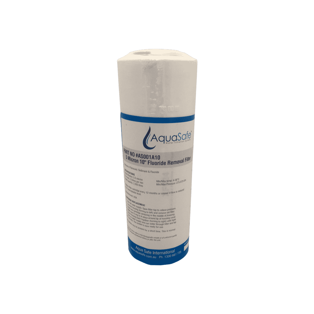 Aquasafe AS001A10 5 Micron 10" Fluoride Removal Filter