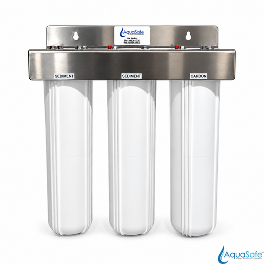 AquaSafe AS500 20" Big White Triple Whole of House Filtration System