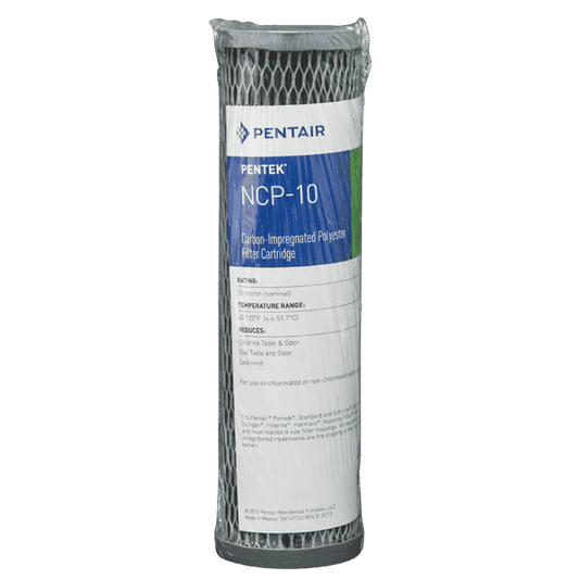 Pentair 10" x 2.5" Pentek Carbon-Impregnated Polyester Cartridge