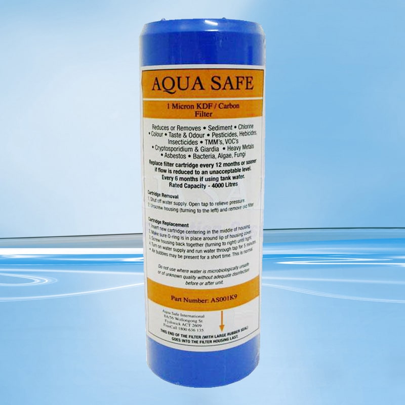 AquaSafe AS001K9 9" KDF Carbon Filter