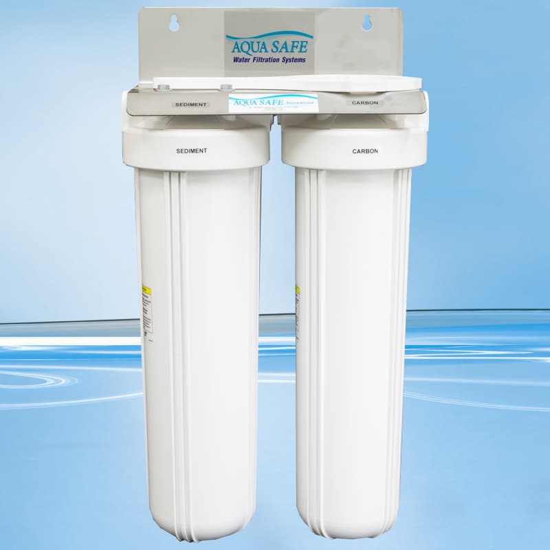AquaSafe AS400 20” Big White Twin Whole of House Filtration System